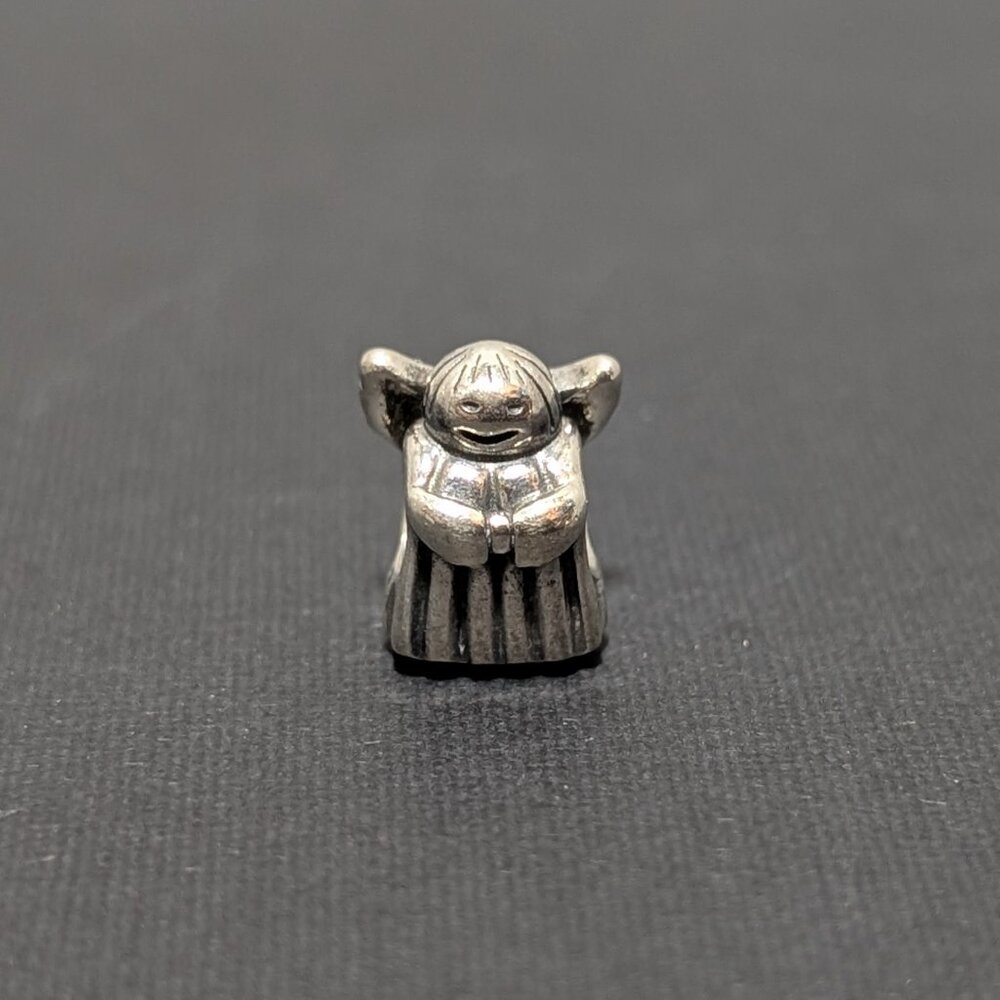 Pandora Women's Retired Sterling Silver‎ Angel Of Hope Charm Guardian Angel Bead